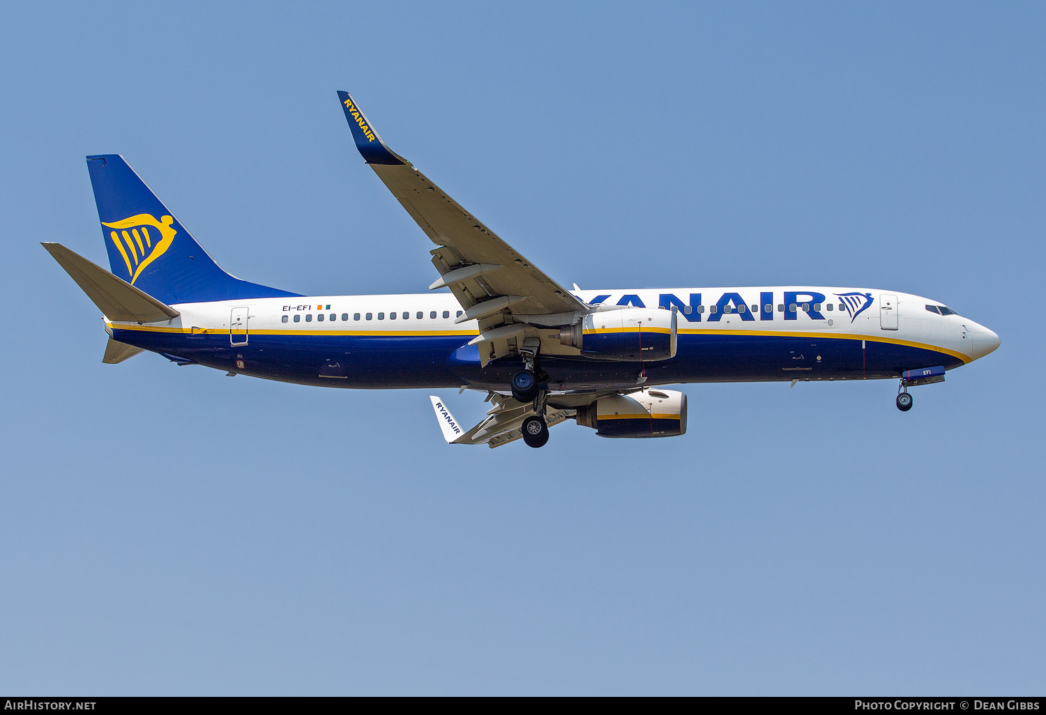 Aircraft Photo of EI-EFI | Boeing 737-8AS | Ryanair | AirHistory.net #269931
