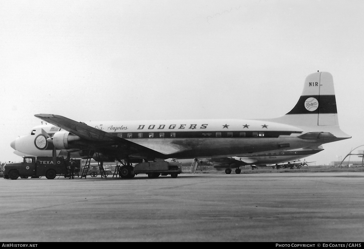 Aircraft Photo of N1R | Douglas DC-6B | Los Angeles Dodgers | AirHistory.net #269938