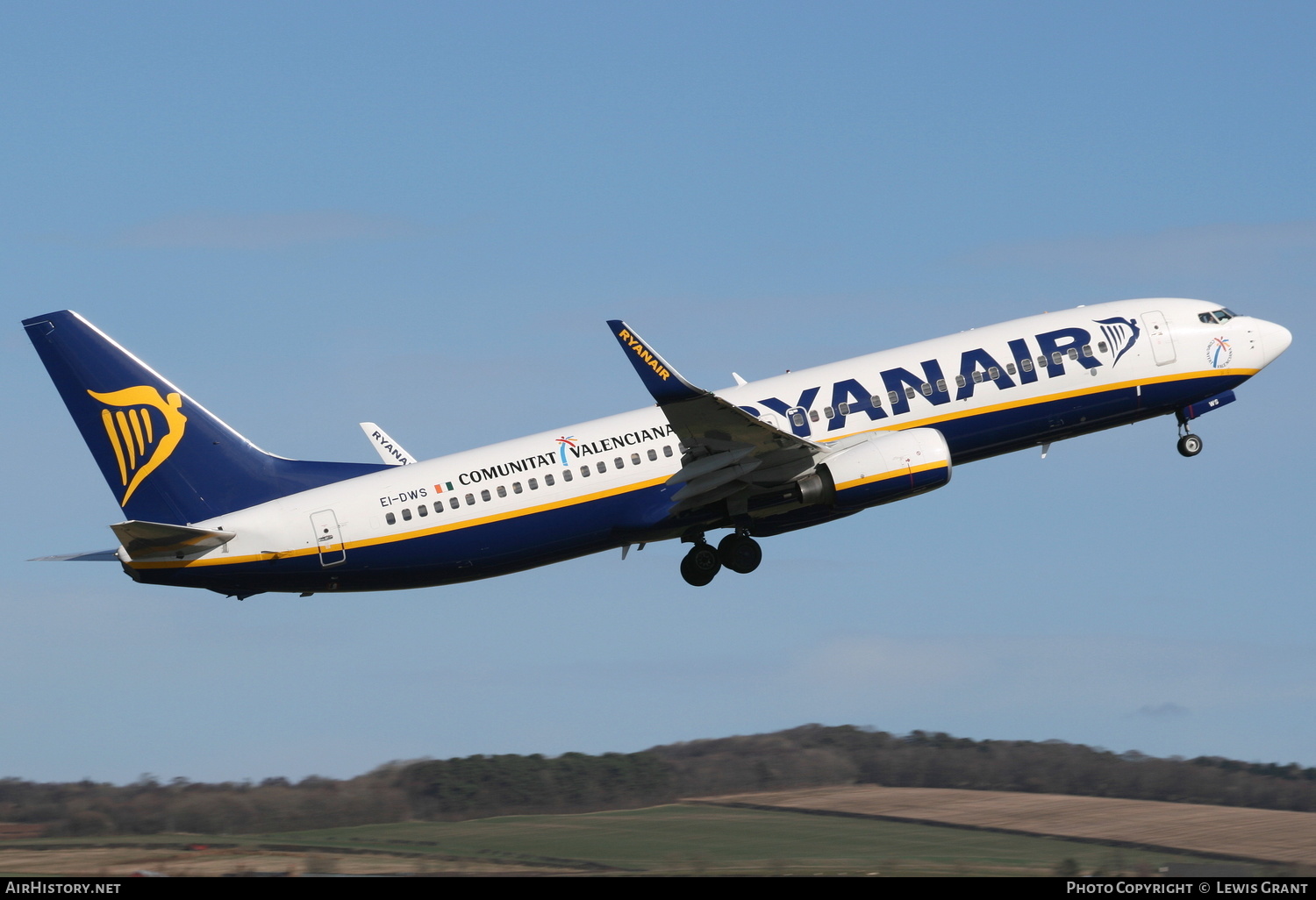 Aircraft Photo of EI-DWS | Boeing 737-8AS | Ryanair | AirHistory.net #269966