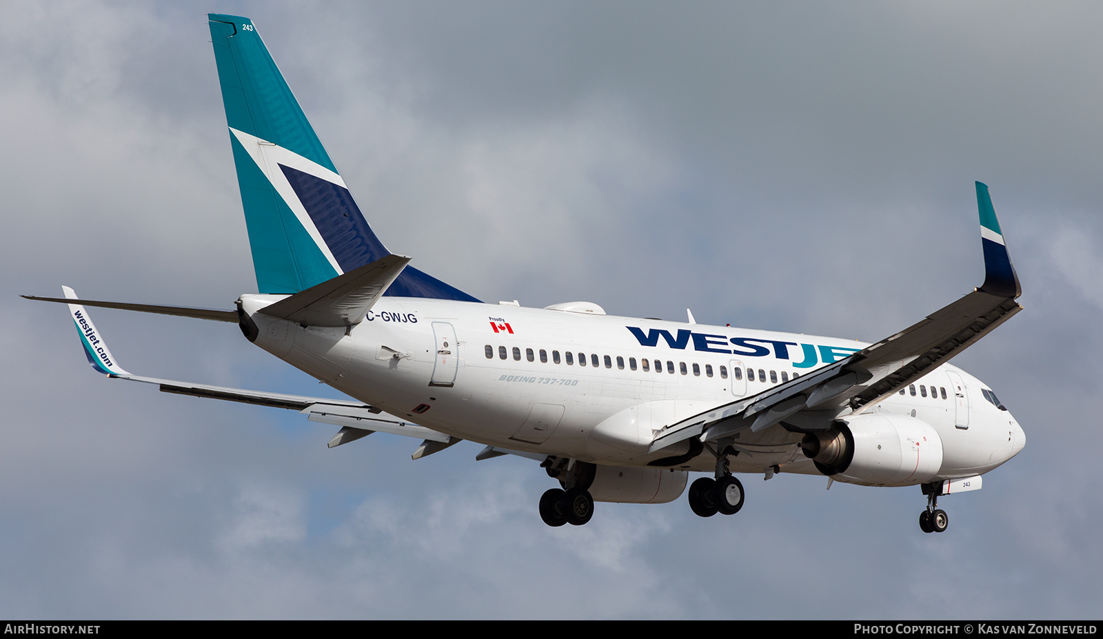 Aircraft Photo of C-GWJG | Boeing 737-7CT | WestJet | AirHistory.net #269972