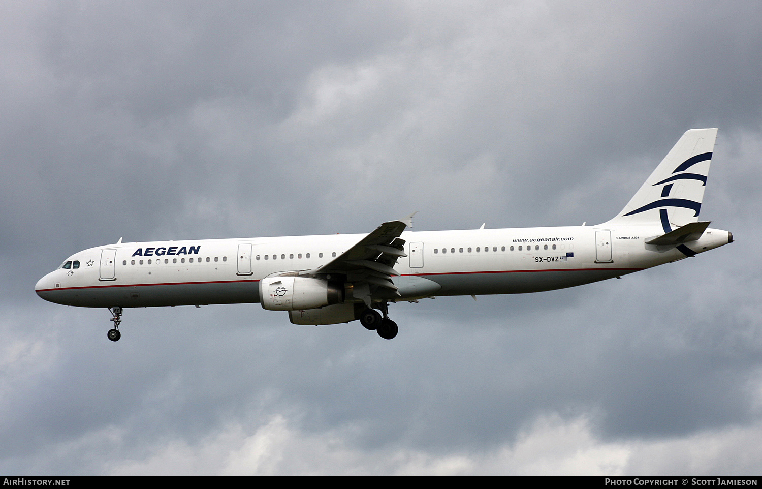 Aircraft Photo of SX-DVZ | Airbus A321-231 | Aegean Airlines | AirHistory.net #270036