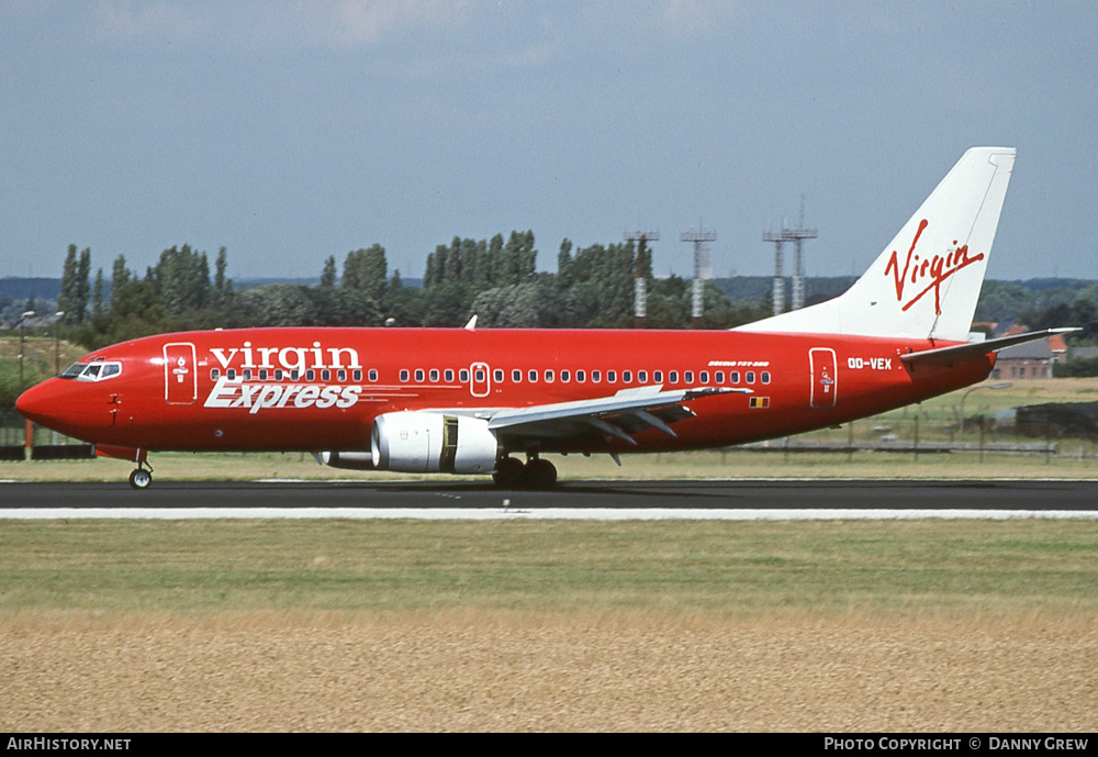 Aircraft Photo of OO-VEX | Boeing 737-36N | Virgin Express | AirHistory.net #270061