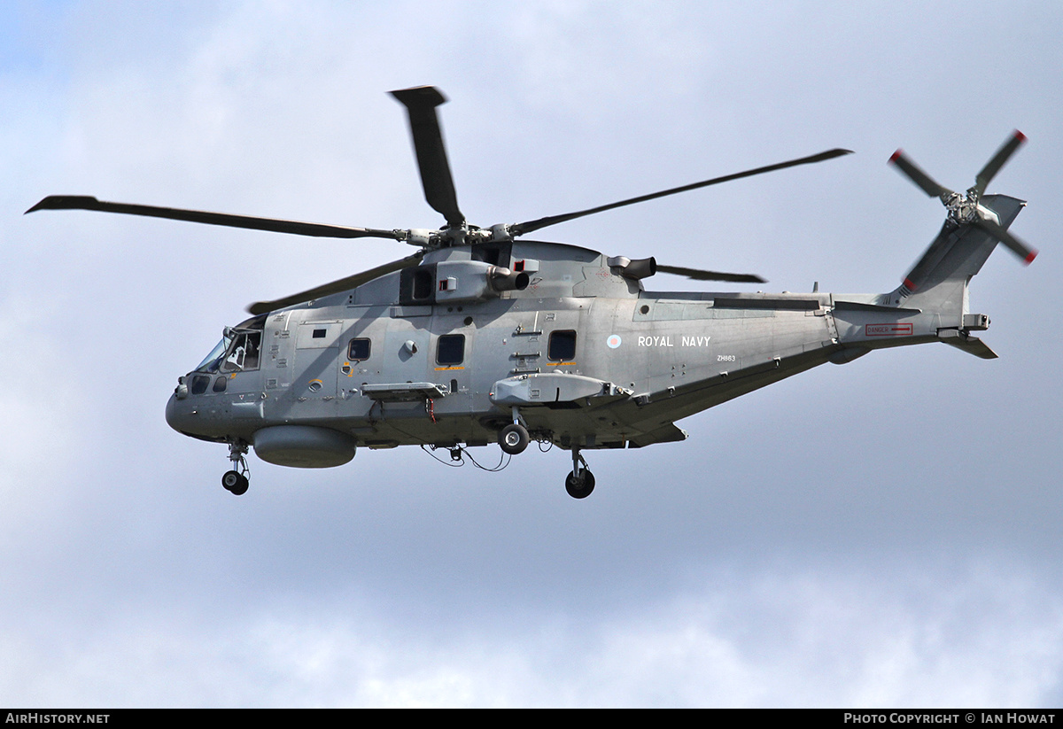 Aircraft Photo of ZH863 | EHI EH101-111 Merlin HM1 | UK - Navy | AirHistory.net #270075
