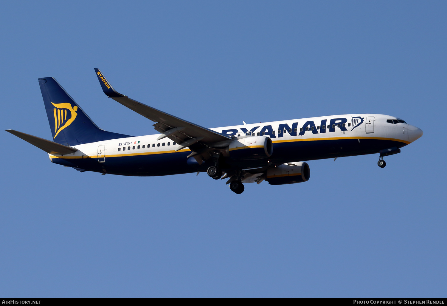 Aircraft Photo of EI-EXD | Boeing 737-8AS | Ryanair | AirHistory.net #270080