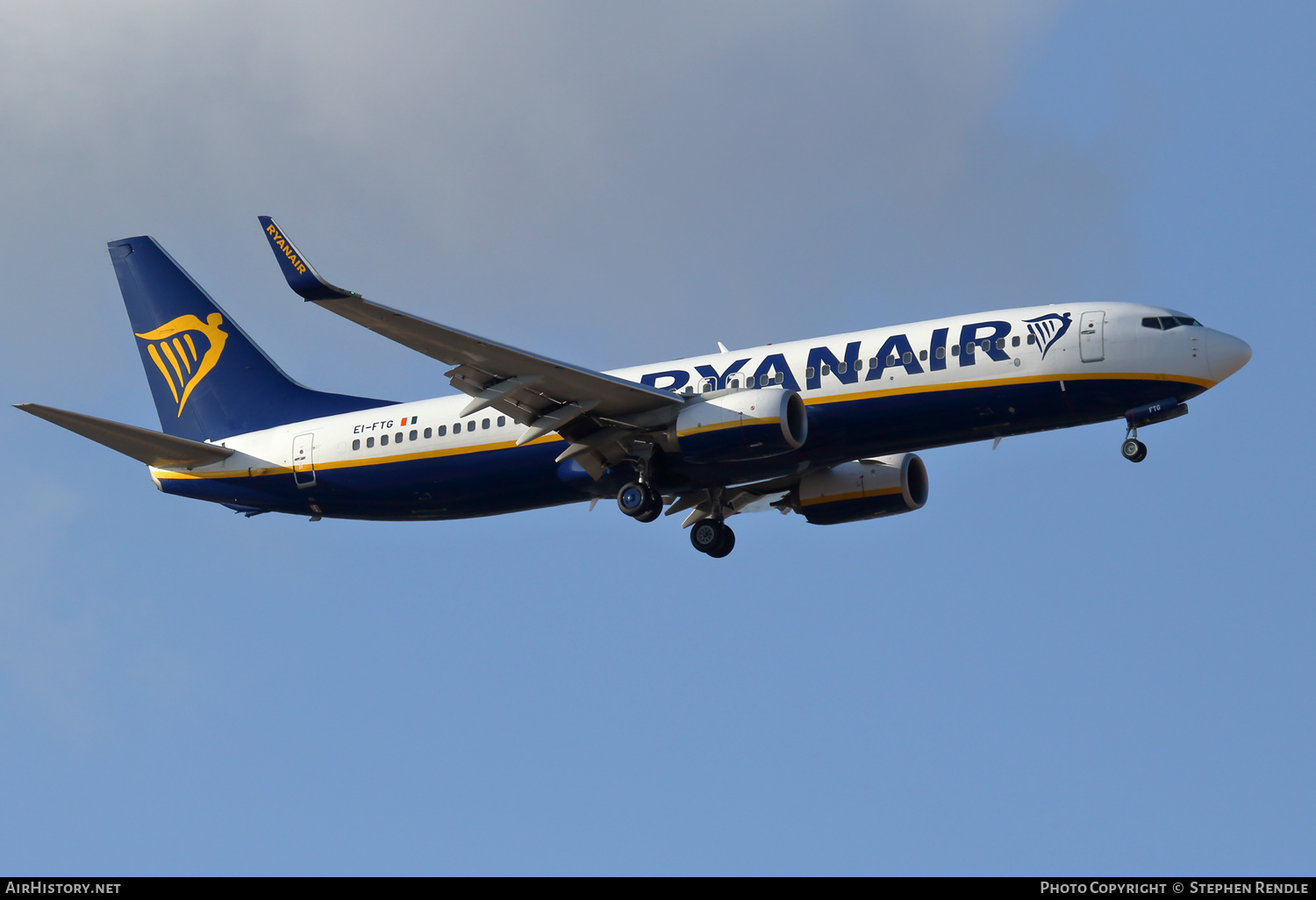 Aircraft Photo of EI-FTG | Boeing 737-800 | Ryanair | AirHistory.net #270082