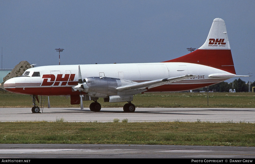 Aircraft Photo of OO-DHE | Convair 580 | DHL Worldwide Express | AirHistory.net #270113