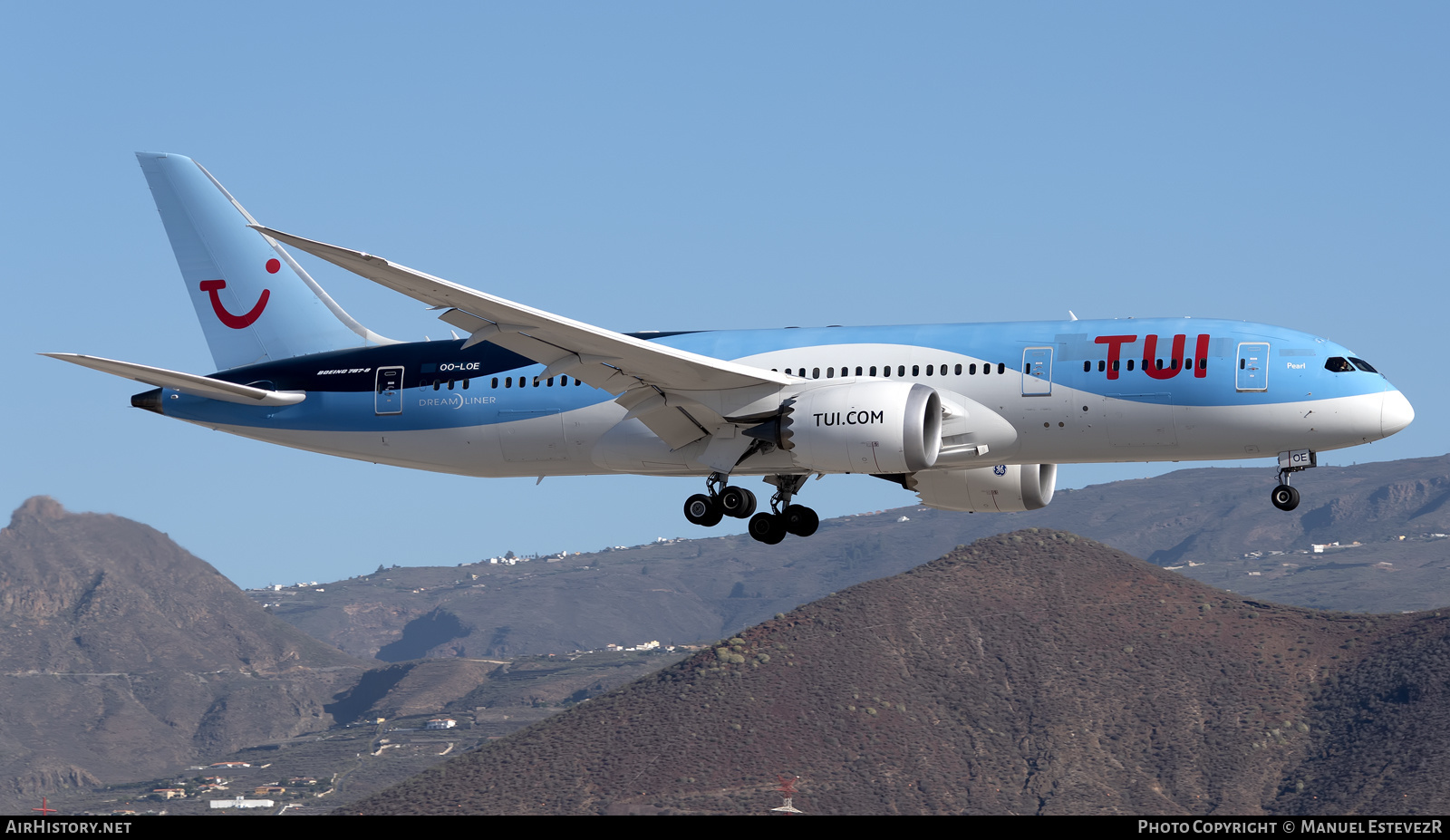 Aircraft Photo of OO-LOE | Boeing 787-8 Dreamliner | TUI | AirHistory.net #270129