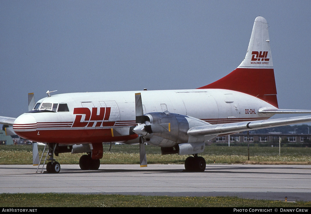 Aircraft Photo of OO-DHL | Convair 580/F | DHL Worldwide Express | AirHistory.net #270138