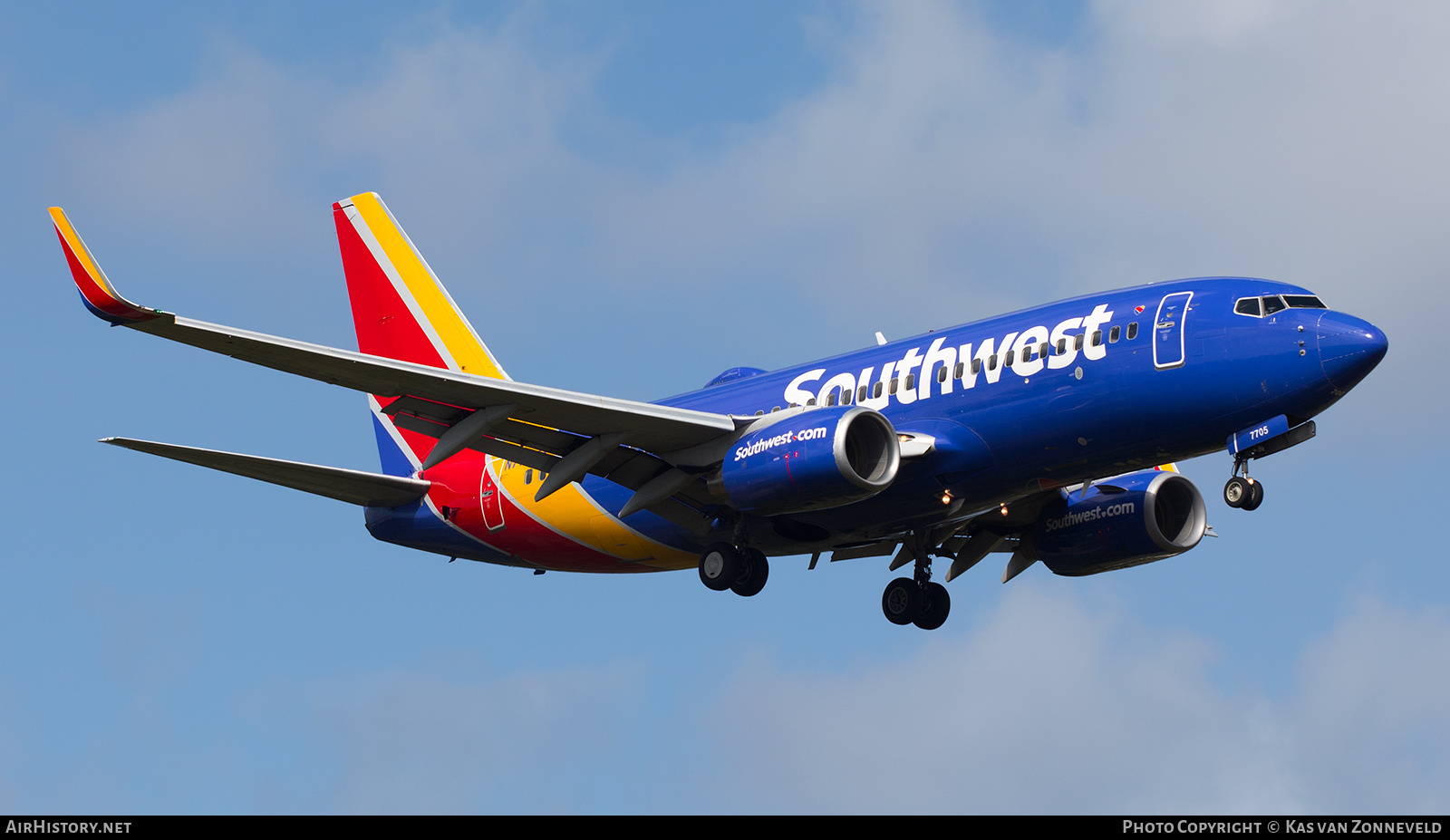 Aircraft Photo of N7705A | Boeing 737-76N | Southwest Airlines | AirHistory.net #270170