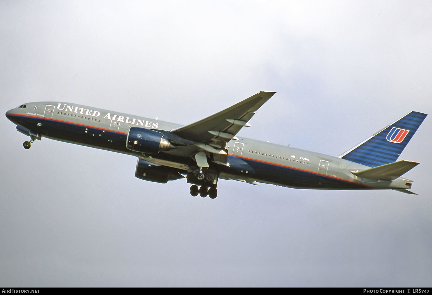 Aircraft Photo of N772UA | Boeing 777-222 | United Airlines | AirHistory.net #270261