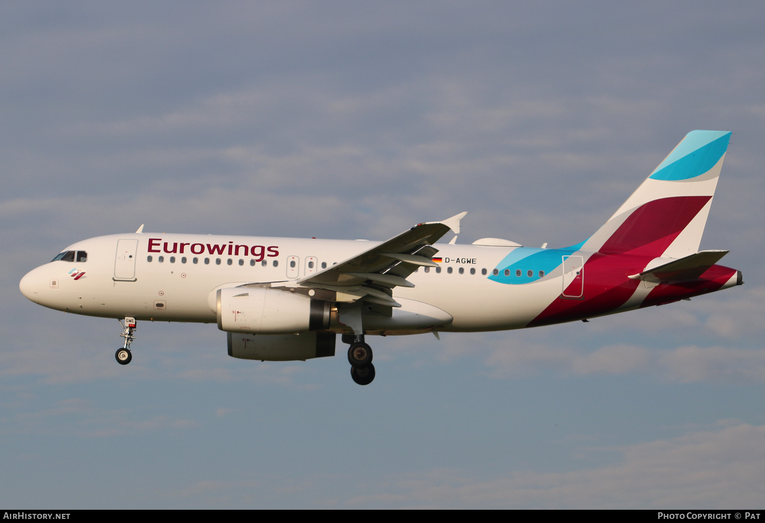 Aircraft Photo of D-AGWE | Airbus A319-132 | Eurowings | AirHistory.net #270265