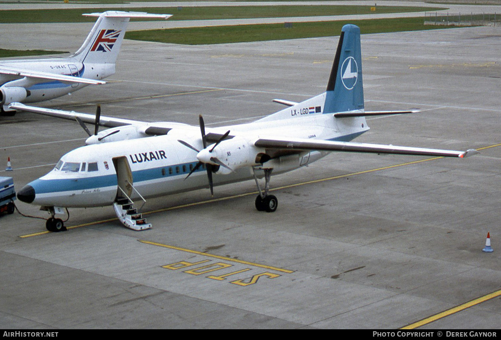 Aircraft Photo of LX-LGD | Fokker 50 | Luxair | AirHistory.net #270297