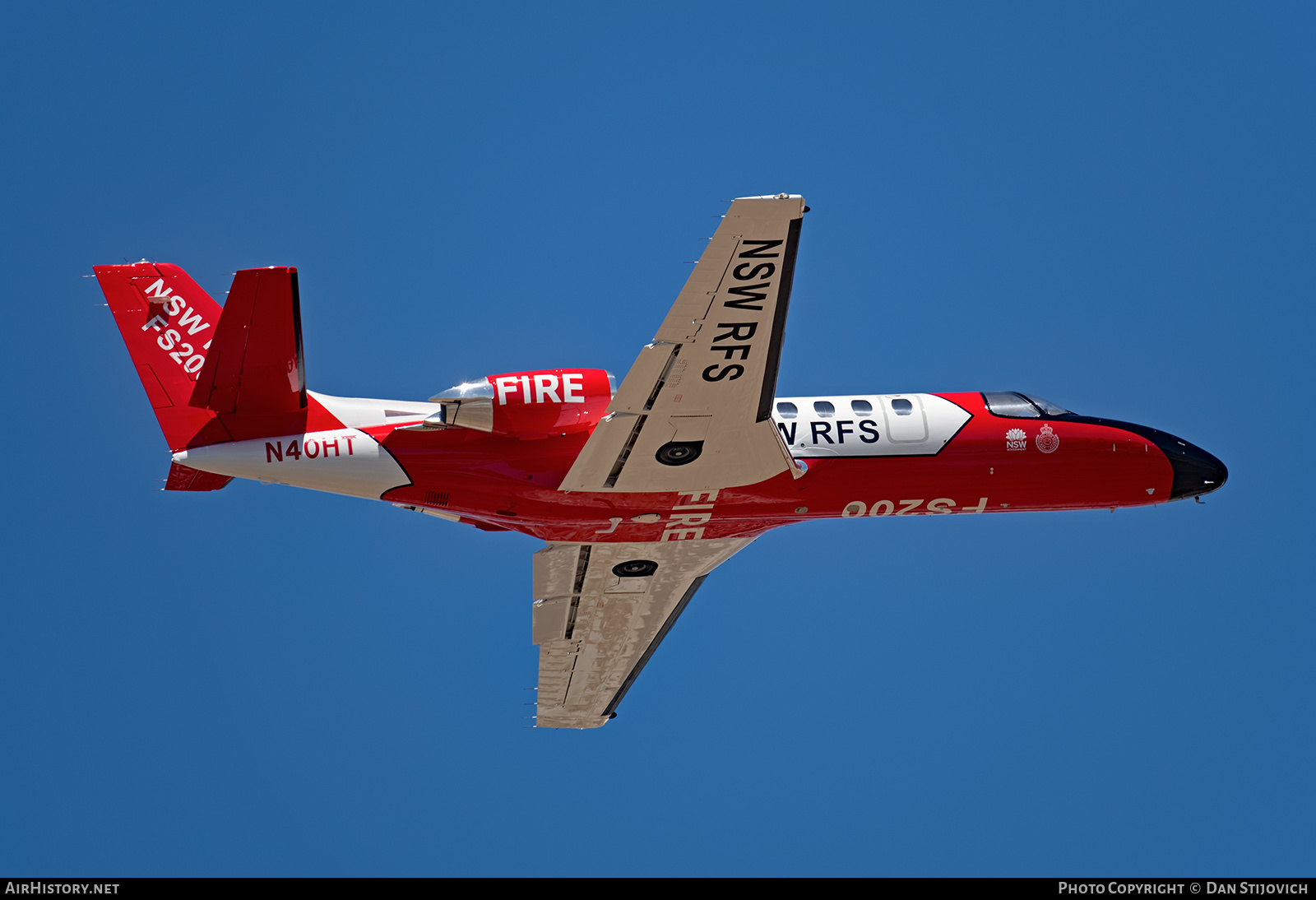 Aircraft Photo of N40HT | Cessna 560 Citation ... | NSW Rural Fire Service | AirHistory.net #270298