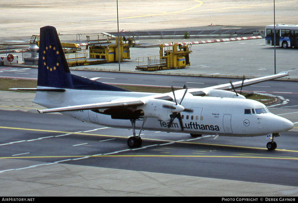 Aircraft Photo of D-AFKK | Fokker 50 | Team Lufthansa | AirHistory.net #270301
