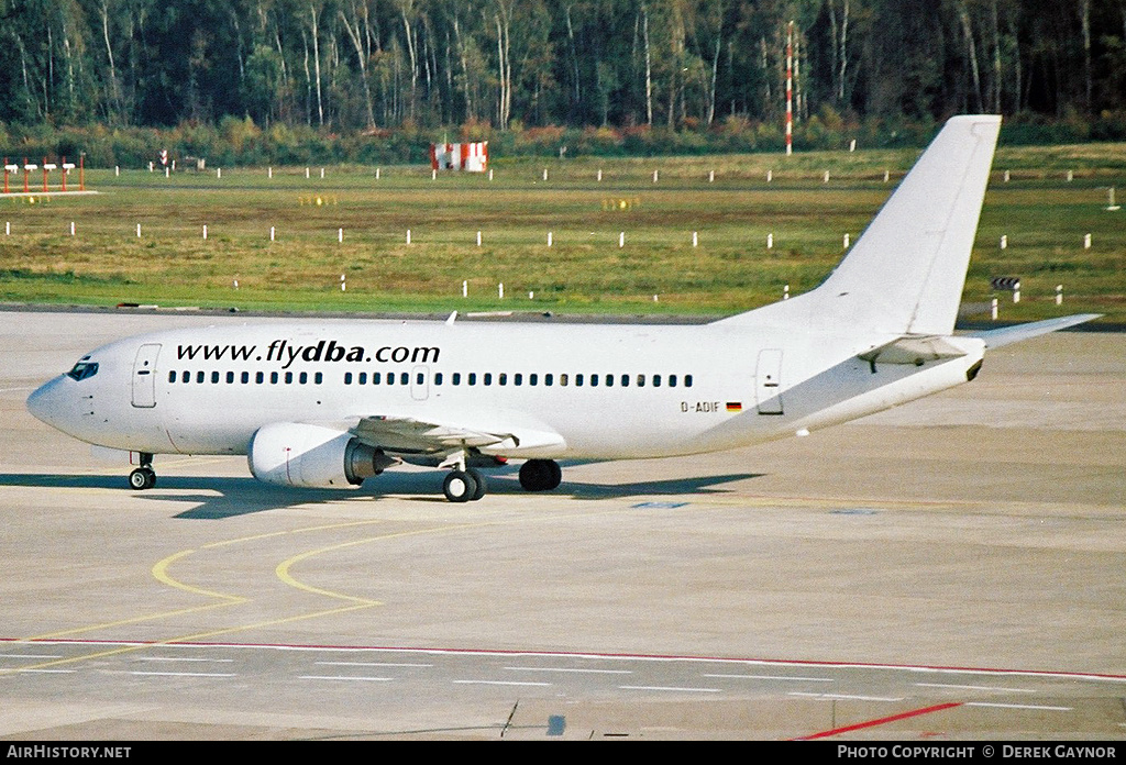 Aircraft Photo of D-ADIF | Boeing 737-3L9 | DBA - Deutsche BA | AirHistory.net #270310