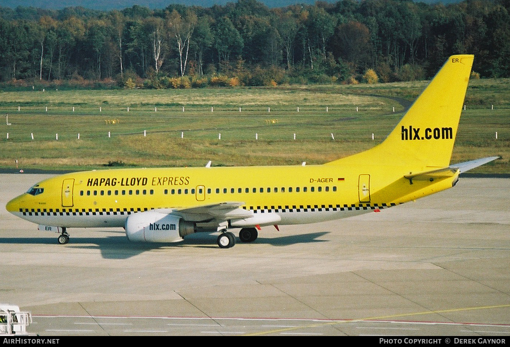 Aircraft Photo of D-AGER | Boeing 737-75B | Hapag-Lloyd Express | AirHistory.net #270311