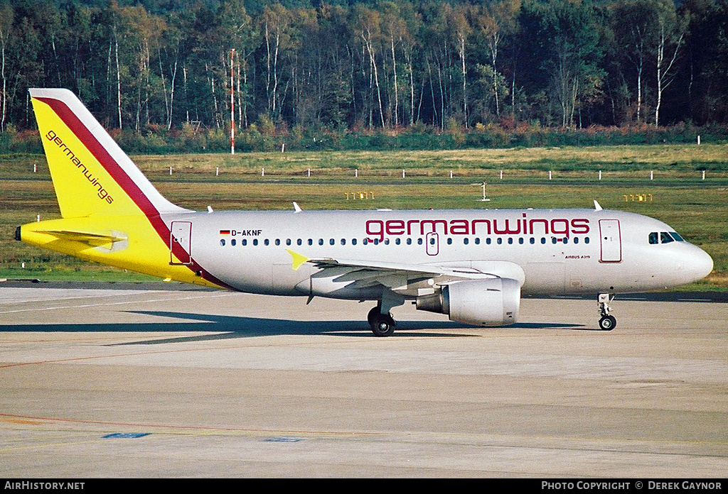 Aircraft Photo of D-AKNF | Airbus A319-112 | Germanwings | AirHistory.net #270314