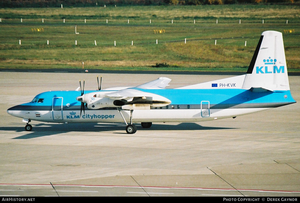 Aircraft Photo of PH-KVK | Fokker 50 | KLM Cityhopper | AirHistory.net #270315