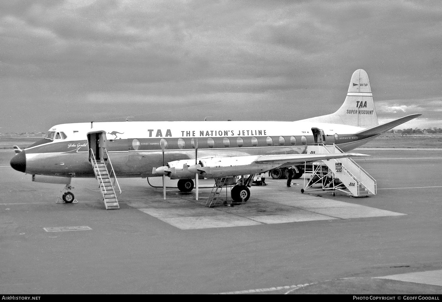 Aircraft Photo of VH-TVP | Vickers 816 Viscount | Trans-Australia Airlines - TAA | AirHistory.net #270334