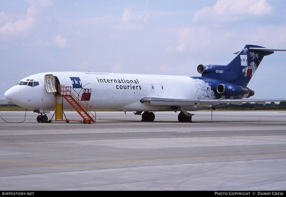 Aircraft Photo of OY-SEV | Boeing 727-281(F) | Sky Pak International Couriers | AirHistory.net #270340