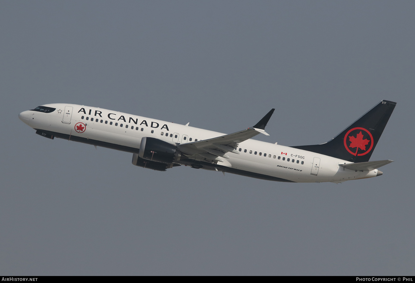 Aircraft Photo of C-FSOC | Boeing 737-8 Max 8 | Air Canada | AirHistory.net #270376