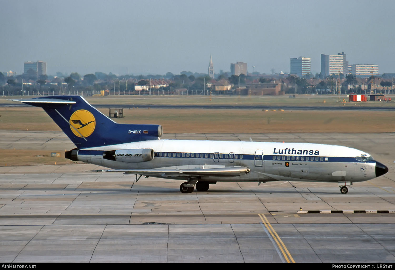 Aircraft Photo of D-ABIX | Boeing 727-30C | Lufthansa | AirHistory.net #270388