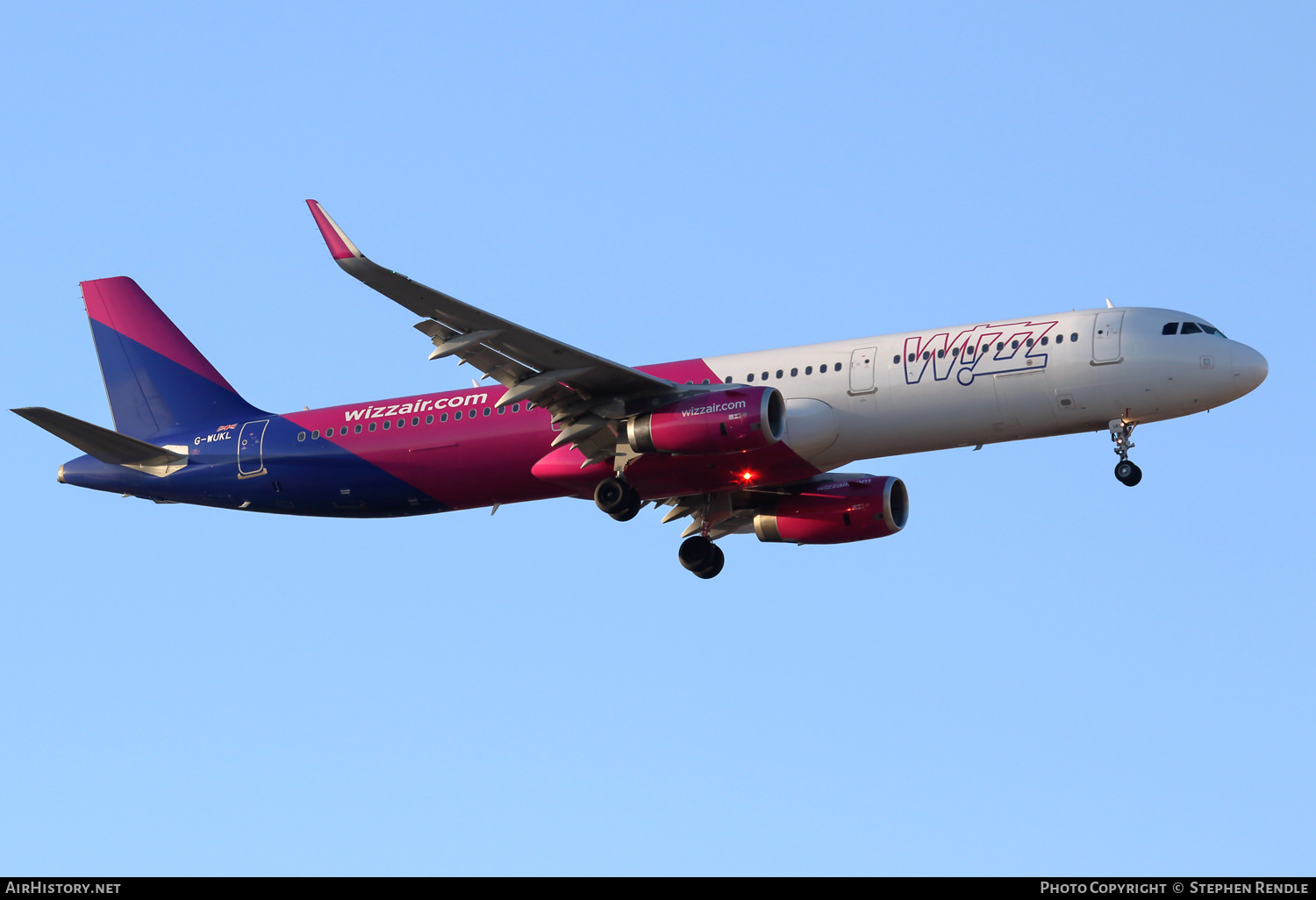 Aircraft Photo of G-WUKL | Airbus A321-231 | Wizz Air | AirHistory.net #270436