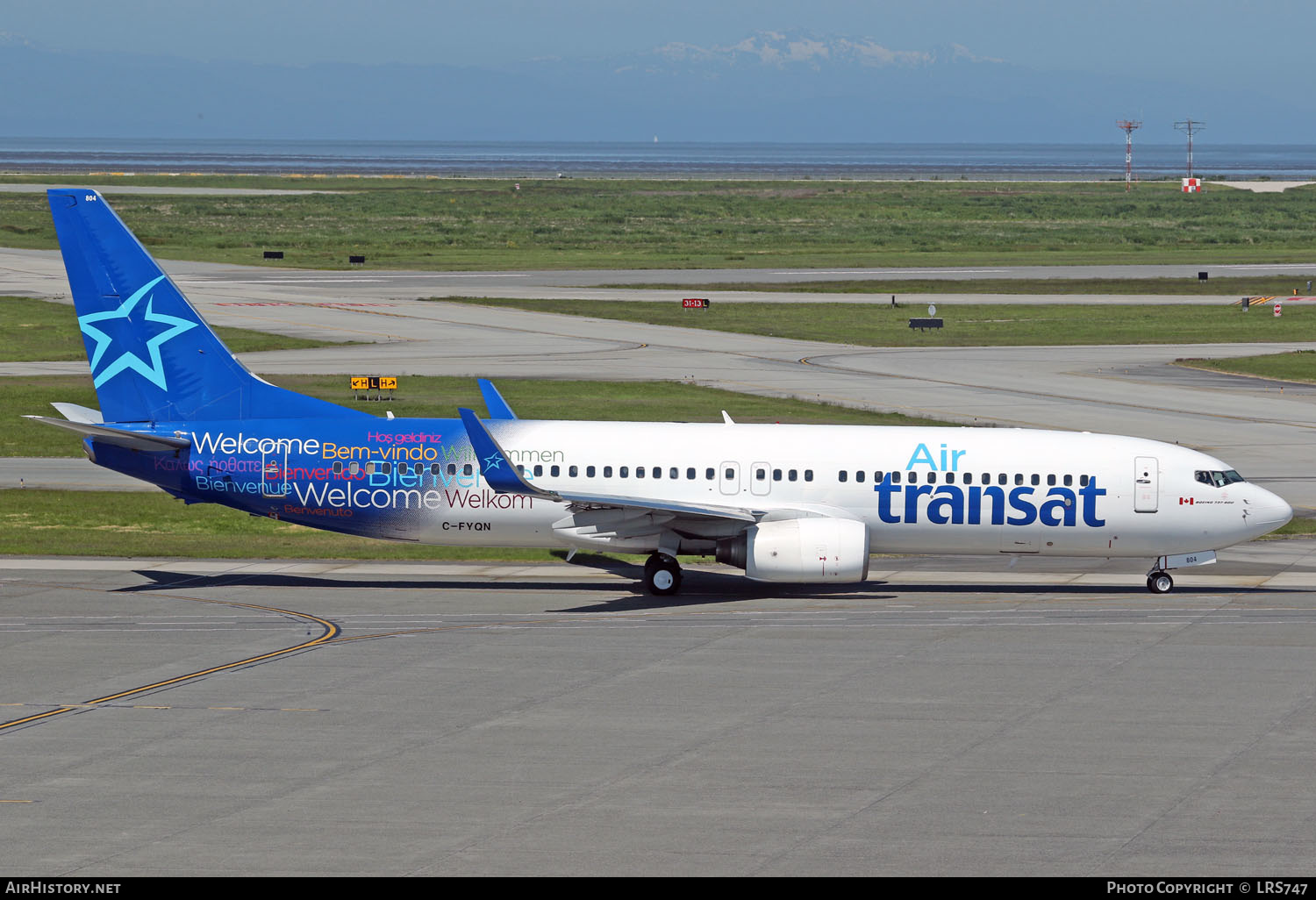 Aircraft Photo of C-FYQN | Boeing 737-8AS | Air Transat | AirHistory.net #270450