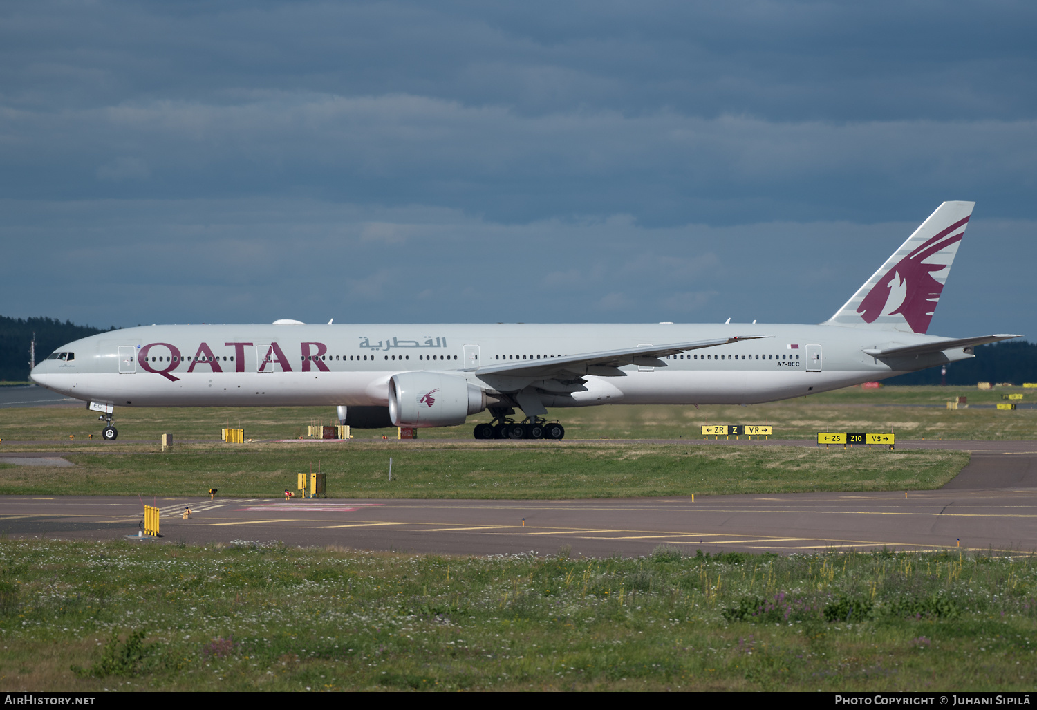 Aircraft Photo of A7-BEC | Boeing 777-3DZ/ER | Qatar Airways | AirHistory.net #270459