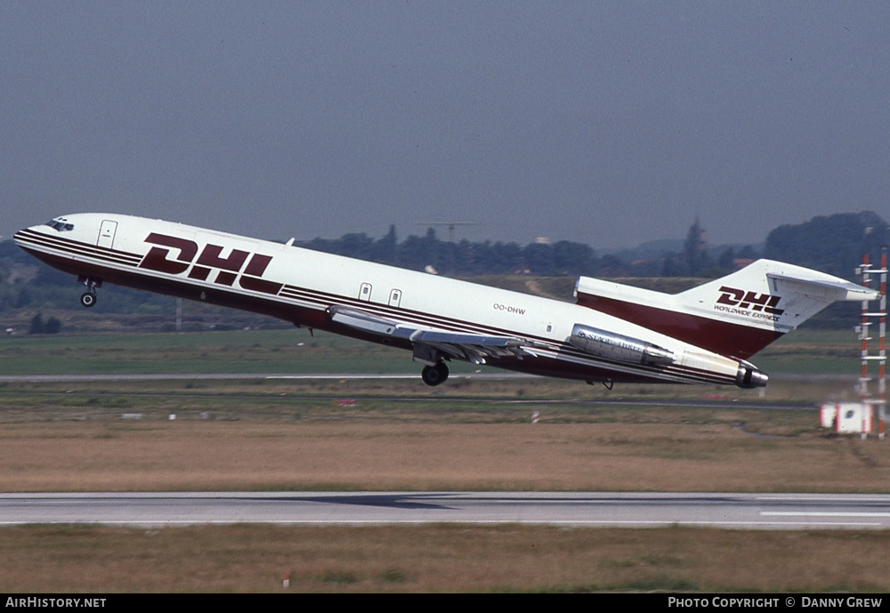 Aircraft Photo of OO-DHW | Boeing 727-223/Adv(F) | DHL Worldwide Express | AirHistory.net #270470