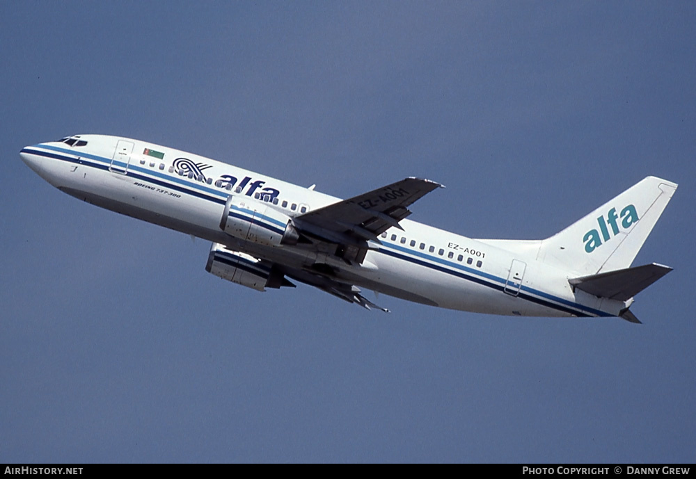 Aircraft Photo of EZ-A001 | Boeing 737-341 | Air Alfa | AirHistory.net #270513