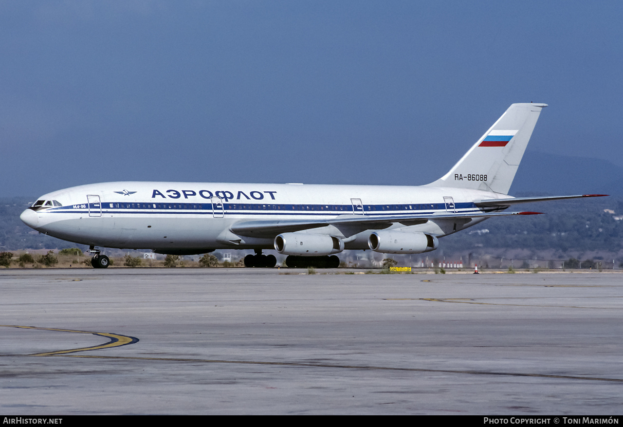 Aircraft Photo of RA-86088 | Ilyushin Il-86 | Aeroflot | AirHistory.net #270529