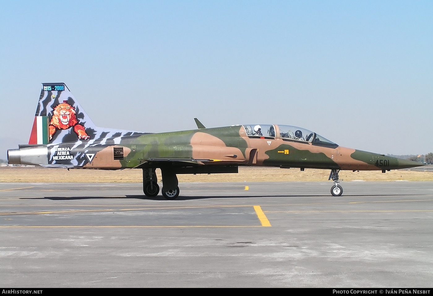 Aircraft Photo of 4501 | Northrop F-5F Tiger II | Mexico - Air Force | AirHistory.net #270550