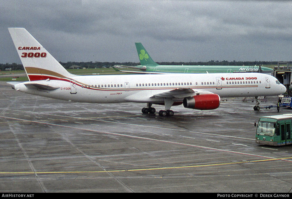 Aircraft Photo of C-FOON | Boeing 757-28A | Canada 3000 | AirHistory.net #270665