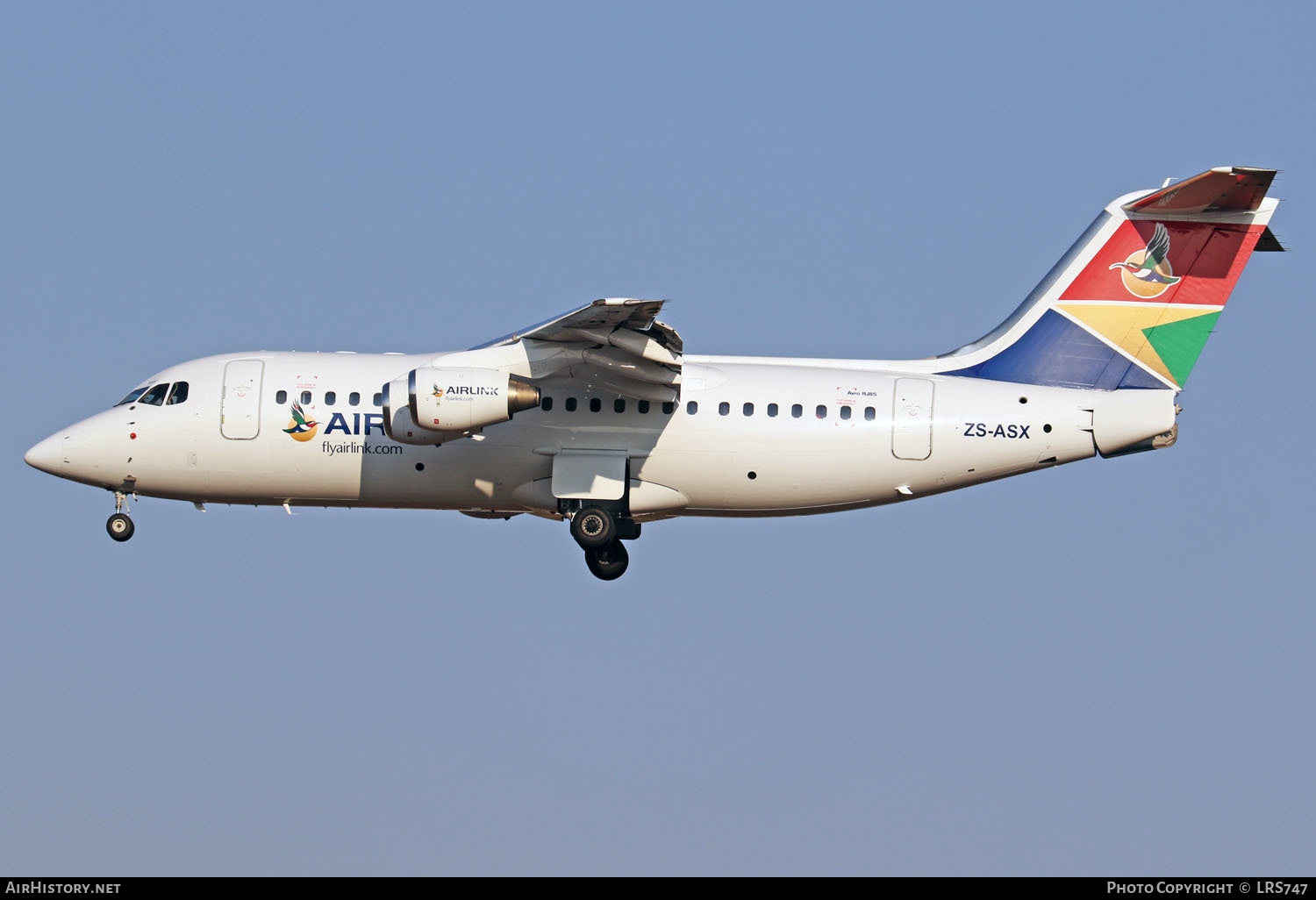 Aircraft Photo of ZS-ASX | British Aerospace Avro 146-RJ85 | Airlink | AirHistory.net #270733