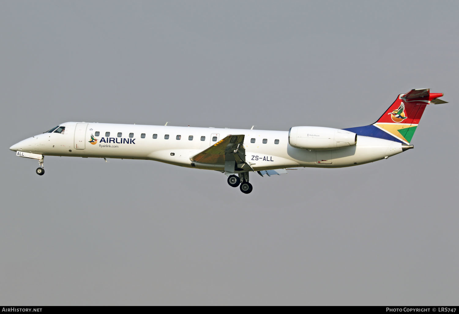 Aircraft Photo of ZS-ALL | Embraer ERJ-140LR (EMB-135KL) | Airlink | AirHistory.net #270760