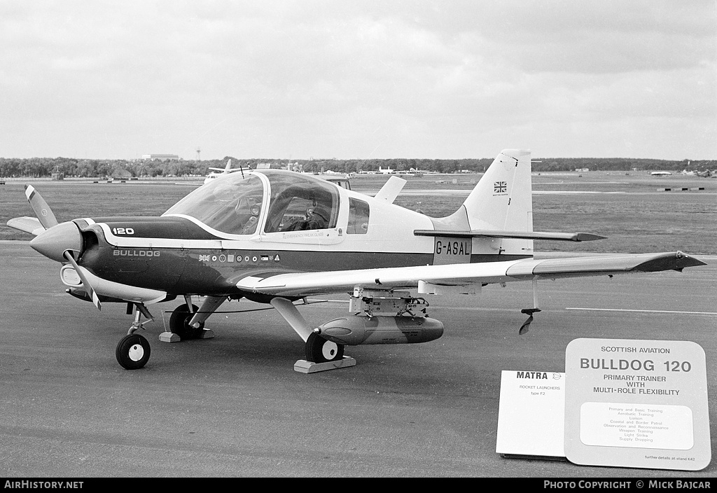 Aircraft Photo of G-ASAL | Scottish Aviation Bulldog 120/124 | Scottish Aviation | AirHistory.net #270792