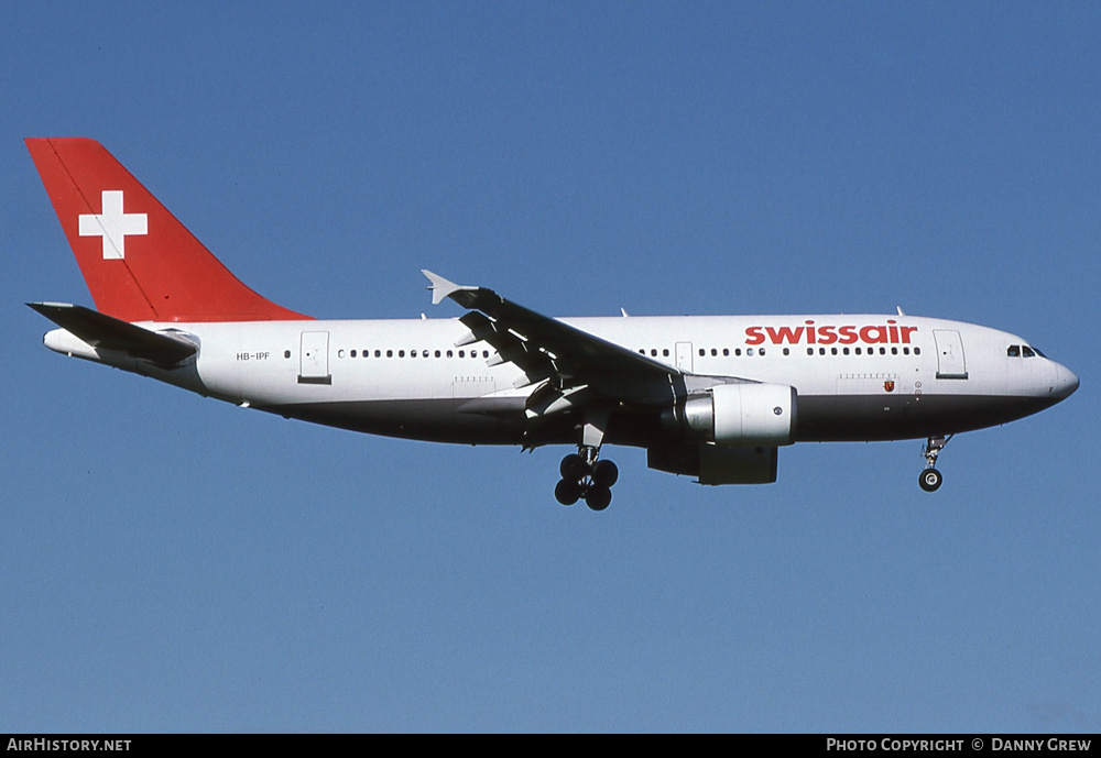 Aircraft Photo of HB-IPF | Airbus A310-322 | Swissair | AirHistory.net #270798