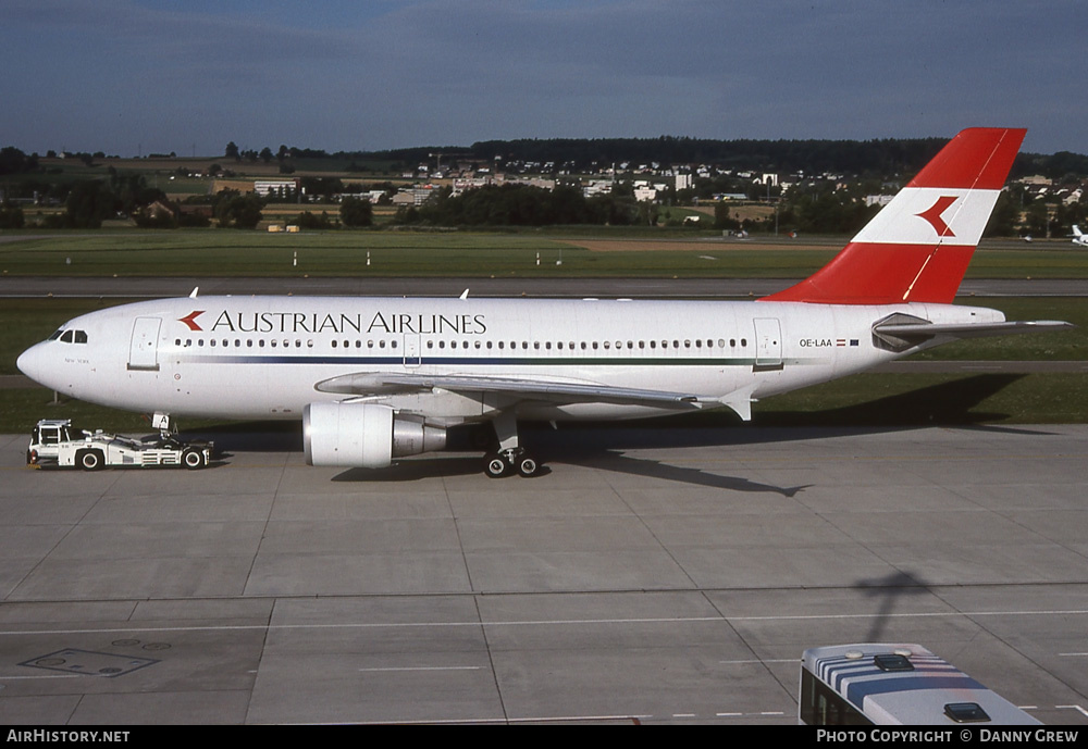 Aircraft Photo of OE-LAA | Airbus A310-324 | Austrian Airlines | AirHistory.net #270807