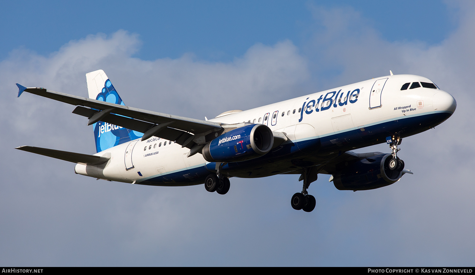 Aircraft Photo of N636JB | Airbus A320-232 | JetBlue Airways | AirHistory.net #270823