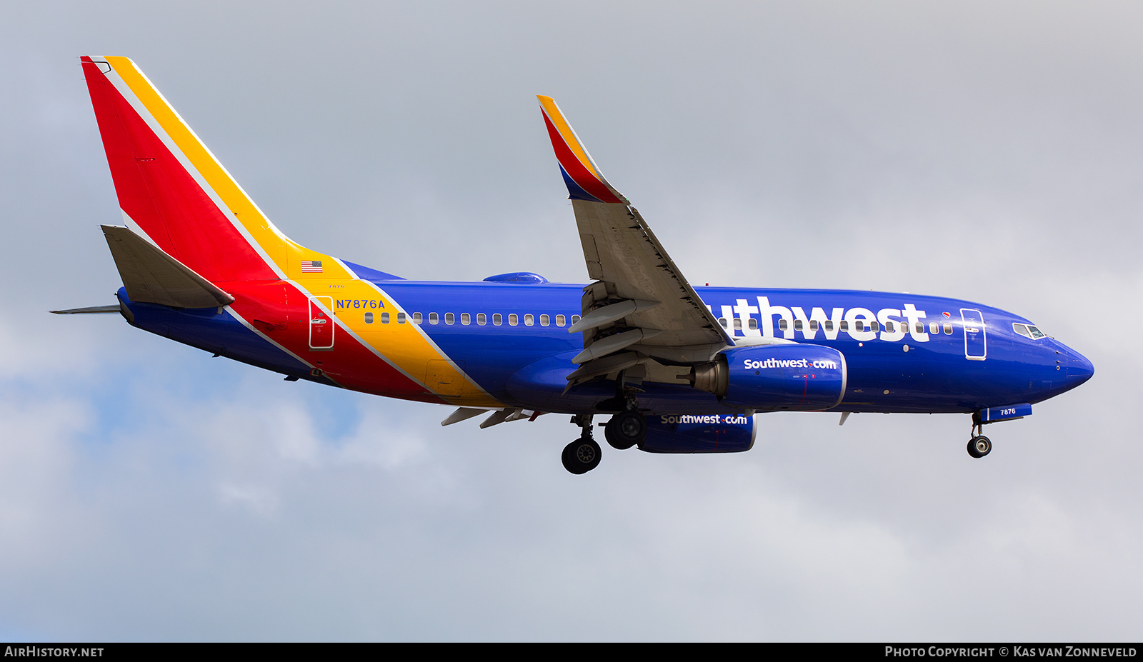 Aircraft Photo of N7876A | Boeing 737-7Q8 | Southwest Airlines | AirHistory.net #270826