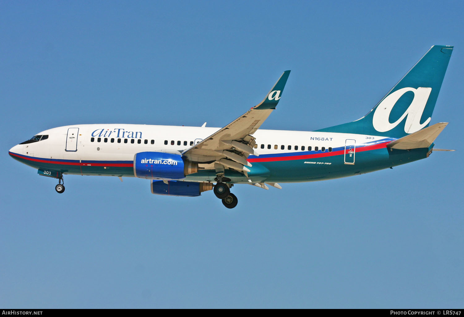 Aircraft Photo of N168AT | Boeing 737-76N | AirTran | AirHistory.net #270932