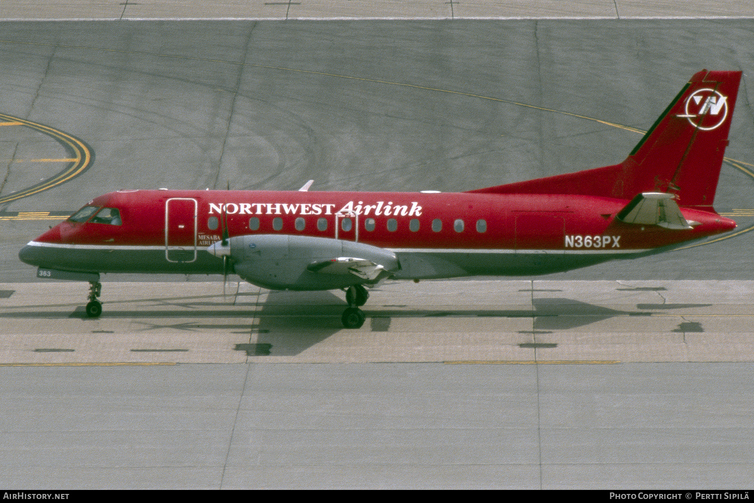 Aircraft Photo of N363PX | Saab 340B | Northwest Airlink | AirHistory.net #270938