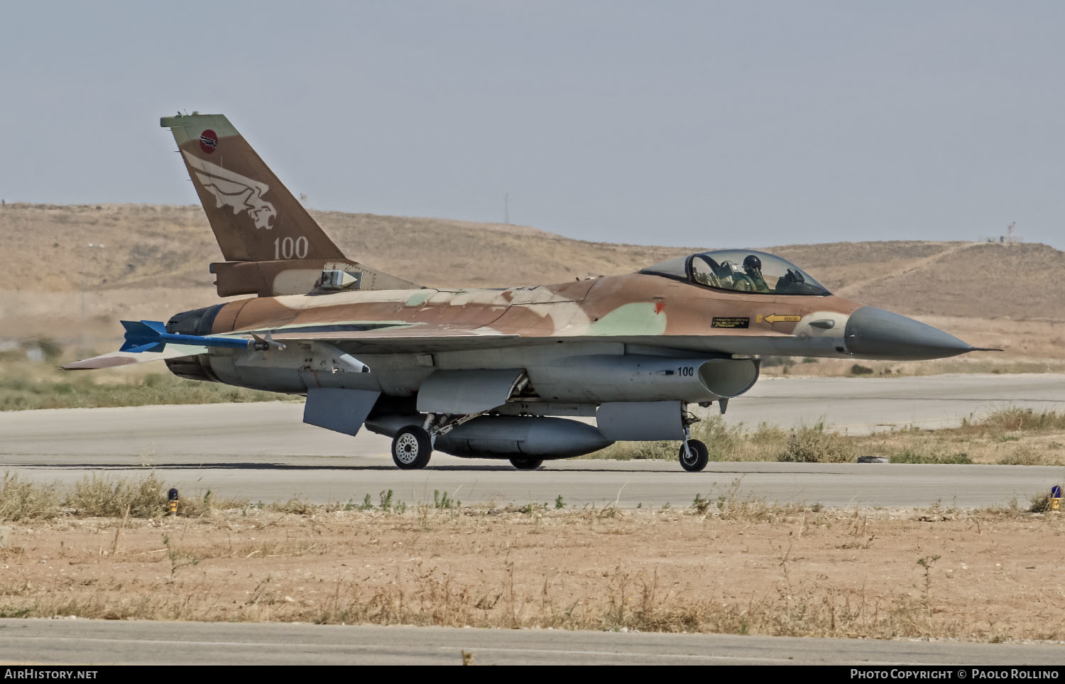 Aircraft Photo of 100 | General Dynamics F-16A Netz | Israel - Air Force | AirHistory.net #270970