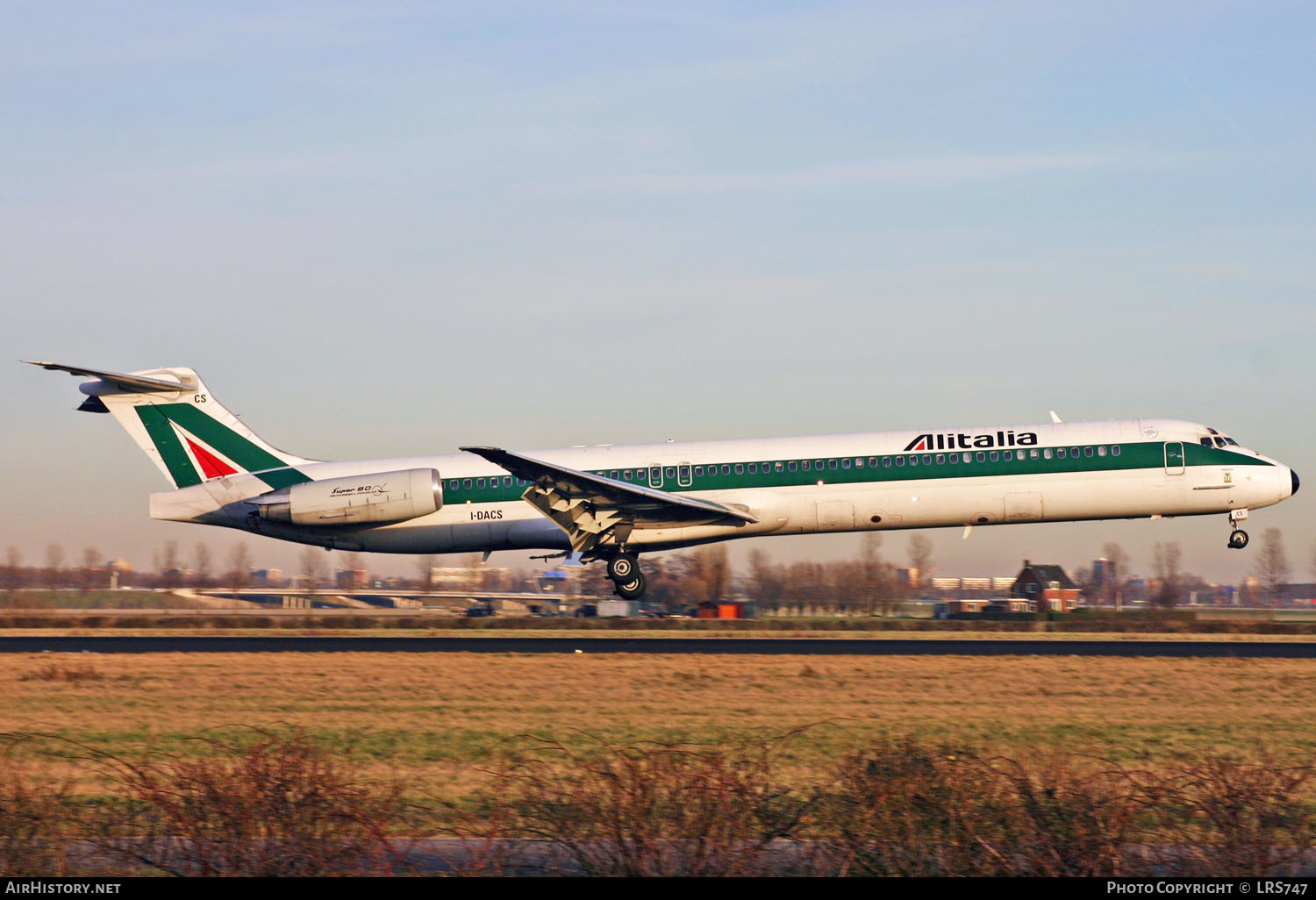 Aircraft Photo of I-DACS | McDonnell Douglas MD-82 (DC-9-82) | Alitalia | AirHistory.net #270971