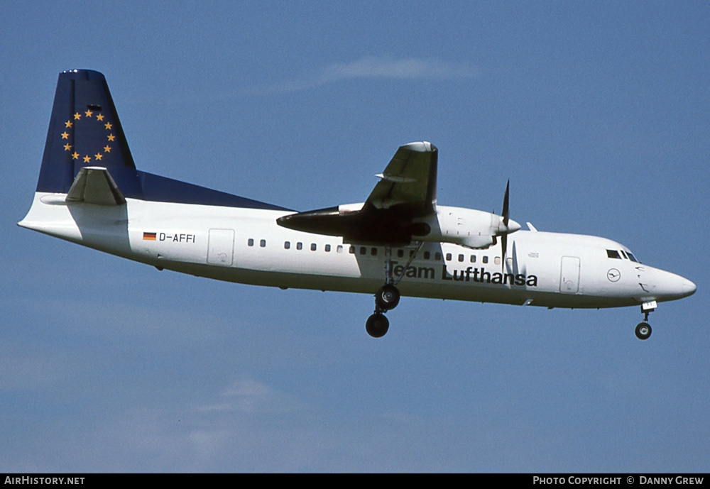 Aircraft Photo of D-AFFI | Fokker 50 | Team Lufthansa | AirHistory.net #270972