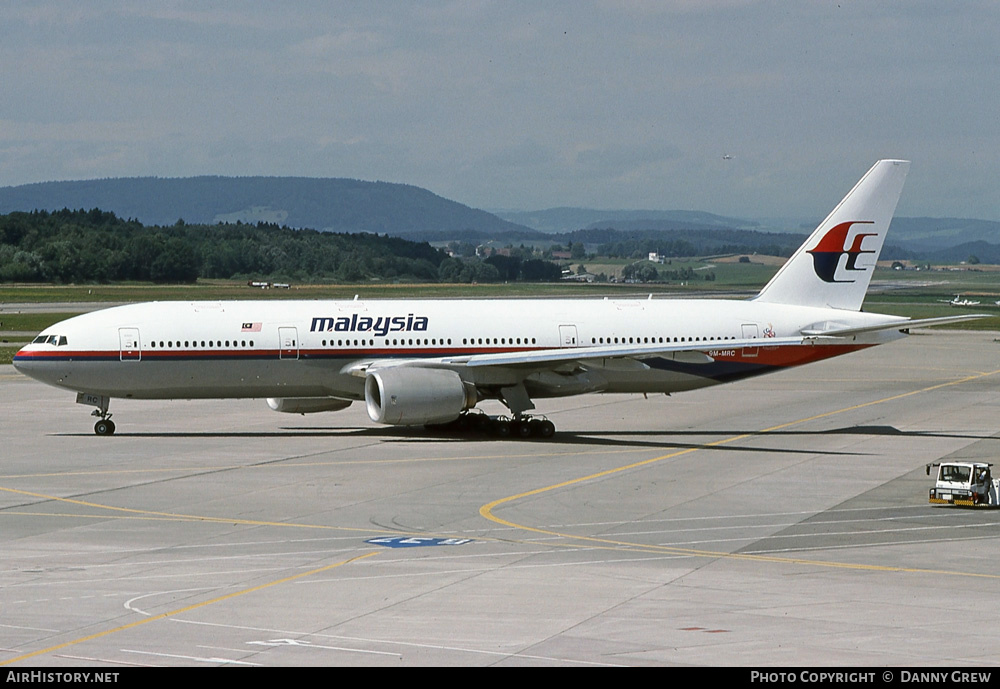 Aircraft Photo of 9M-MRC | Boeing 777-2H6/ER | Malaysia Airlines | AirHistory.net #270975