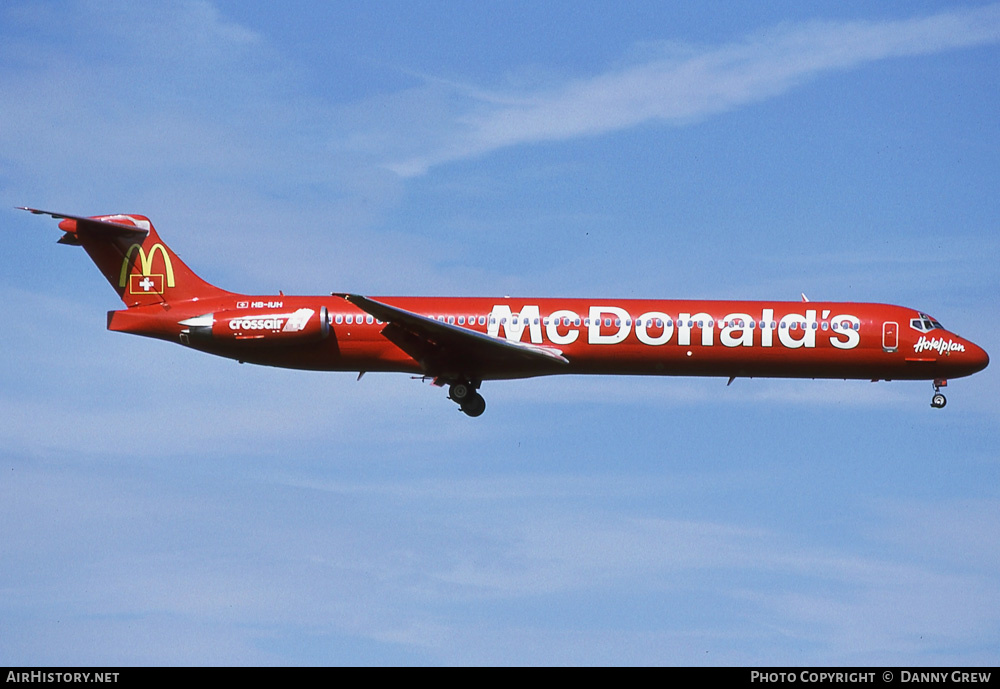 Aircraft Photo of HB-IUH | McDonnell Douglas MD-83 (DC-9-83) | Crossair | AirHistory.net #270976