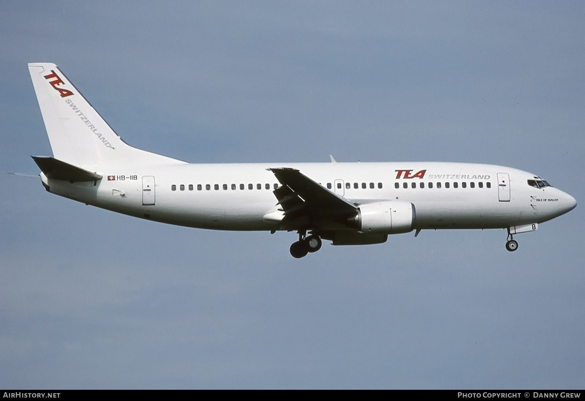 Aircraft Photo of HB-IIB | Boeing 737-3M8 | TEA Switzerland - Trans European Airways | AirHistory.net #271031