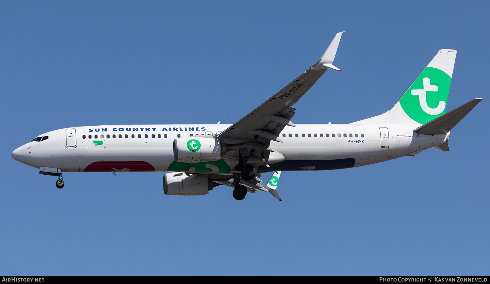 Aircraft Photo of PH-HSK | Boeing 737-8K2 | Sun Country Airlines | AirHistory.net #271044